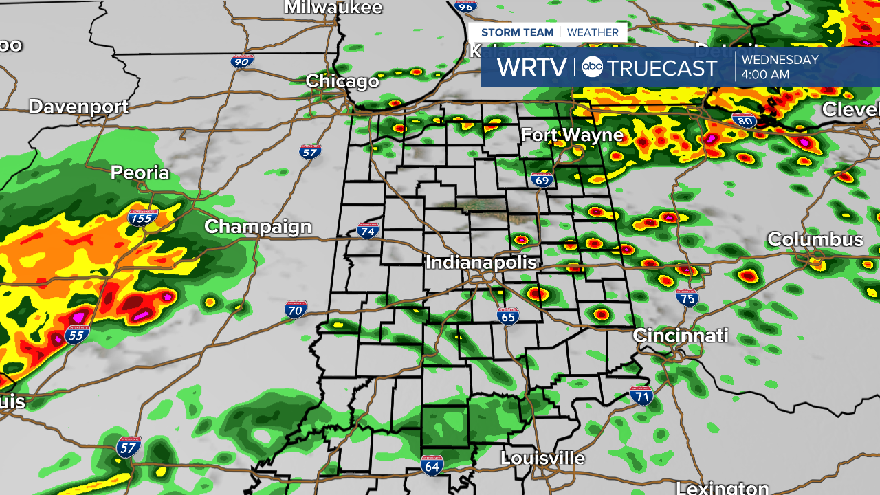 Wednesday AM storms