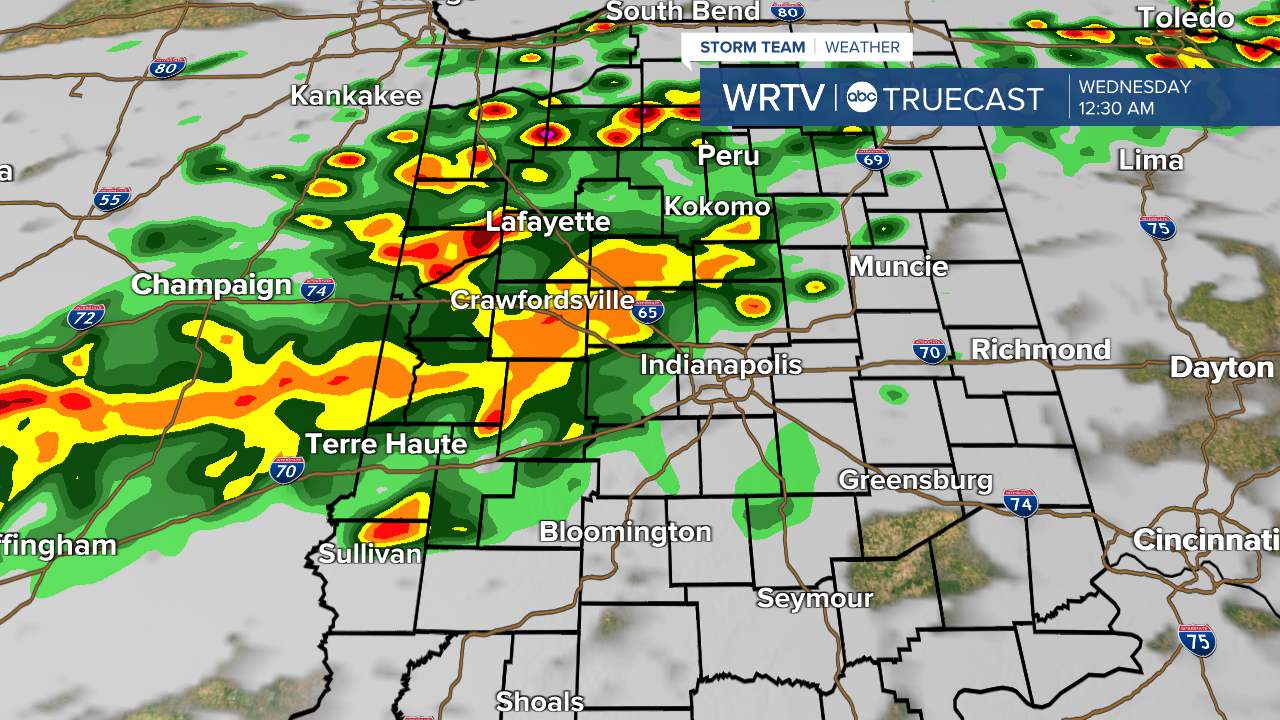 Overnight storms