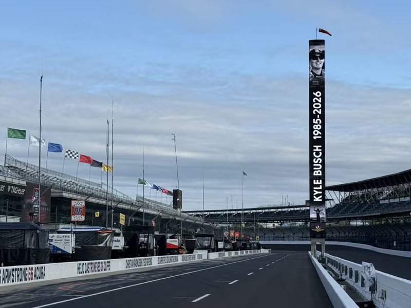 WISH Photo of Kyle Busch on pole at IMS.jpg