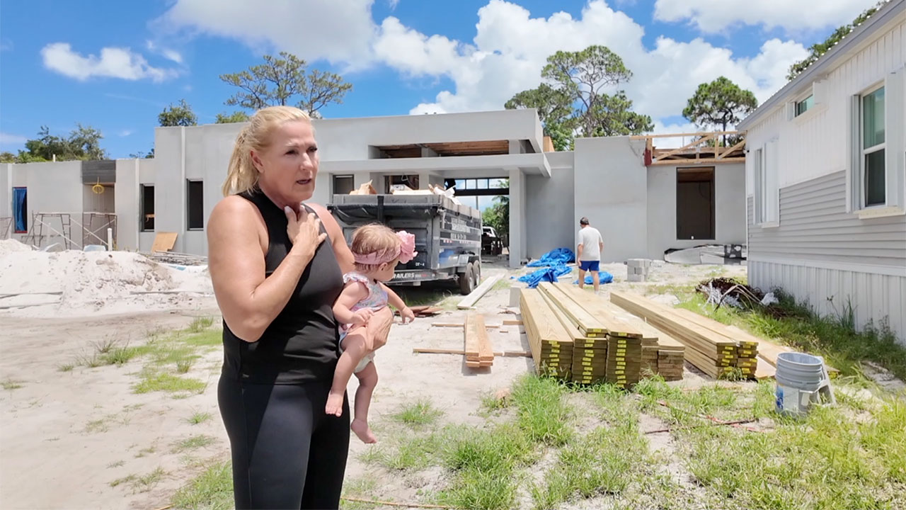 Bettina Kretz of Palm Beach Gardens is making history with a house built not by a crew of dozens, but by a robot.