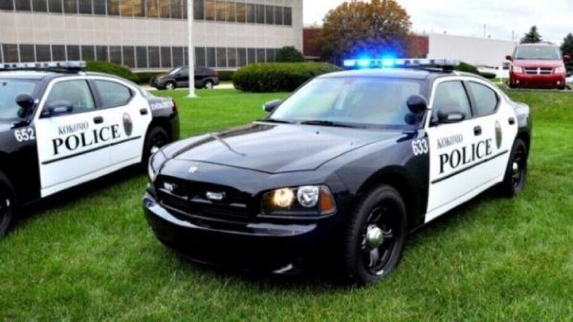 A vehicle belonging to the Kokomo, Indiana, Police Department Kokomo Police Department via Facebook.jpg