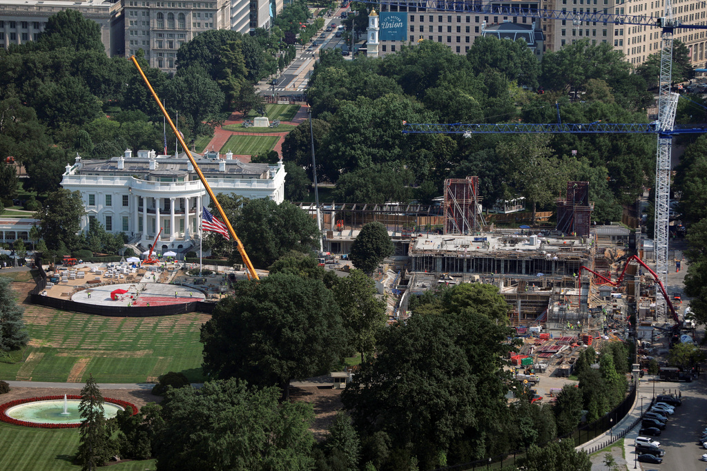 APTOPIX Trump White House Ballroom Helipad